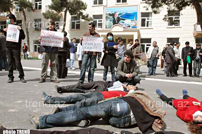 Youth Movement Holds Protest Action in   Baku
